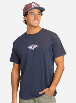Polera Navy Print Front