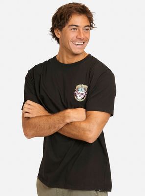 Polera Manga Corta Print Espalda Brain Wavers