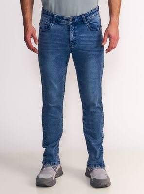 Jeans Slim Tiro Medio