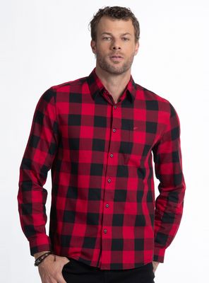 Camisa Print Regular Poplin