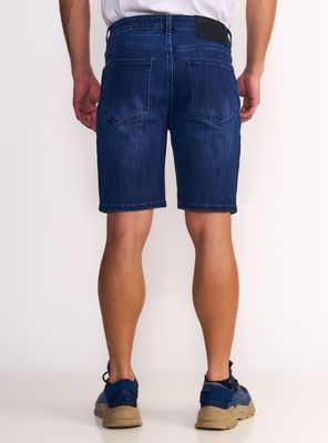 Imagen 2 del producto Short Bob Denim Tiro Alto Oscuro