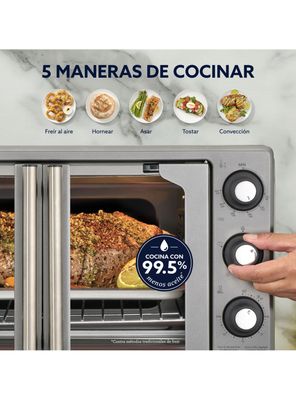 Imagen 2 del producto Horno Eléctrico con Freidora de Aire 25 Litros Puerta Francesa