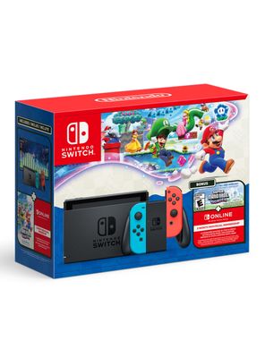Consola Nintendo Switch Neon + Super Mario Bros Wonder + 3