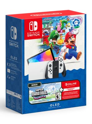 Imagen 1 del producto Consola Nintendo Switch Oled + Super Mario Bros Wonder + 3 meses NSO