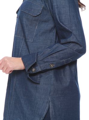 Imagen 2 del producto Blusa Lyocell Abotonada y Detalle en Mangas