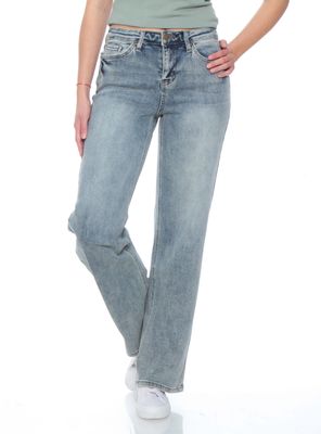 Jeans Wide Leg Tiro Medio Básico