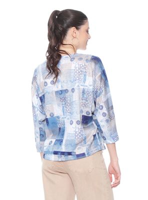 Imagen 2 del producto Polera Manga 3/4 Sublimado Aplicación Strass Escote Redondo