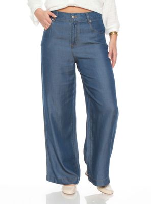 Pantalón Lyocell Wide Leg Tiro Alto Cw022