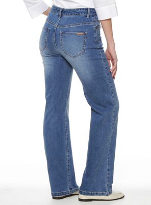 Imagen 2 del producto Jeans Recto Tiro Alto Pretina Básica 1 Botón P32