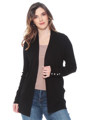 Chaleco Manga Larga con Botones en las Mangas