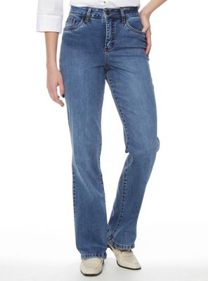 Jeans Recto con Tiro Alto Bootcut