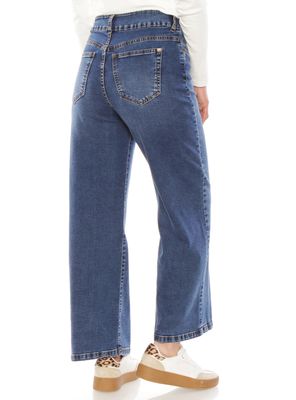 Imagen 2 del producto Jeans Culotte Tiro Alto Pretina P31