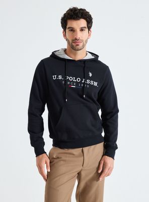 Polerón Hoodie Bordado Frontal Fleece