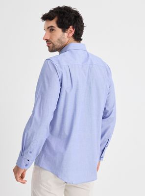 Imagen 2 del producto Camisa Manga Larga Fil A Fil Lisa Custom Fit