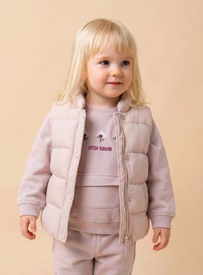 Parka sin Mangas Unicolor