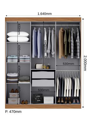 Imagen 2 del producto Closet Holanda 6P 2C