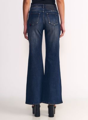 Imagen 2 del producto Jeans Patte Déph Tiro Medio Dark Blue