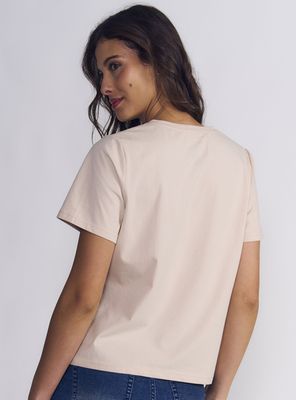 Imagen 2 del producto Polera Manga Corta Box Fit V Neck Tigre