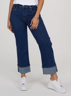 Jeans Straight Fit con Tiro Alto 72-12