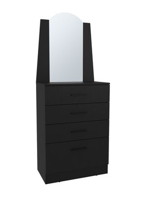 Comoda Praga 3 Cajónes 1 Puerta Abatible Wengue