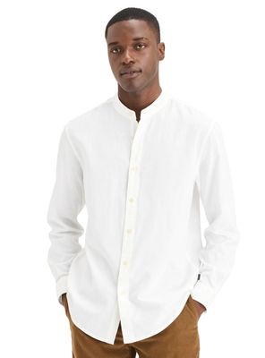 Camisa Casual Band Collar