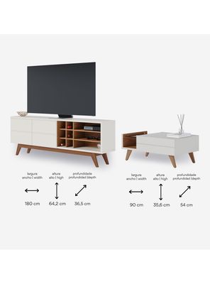 Imagen 2 del producto Combo Rack 75' + Mesa de Centro Noronha