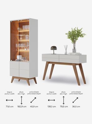 Imagen 2 del producto Combo Vitrina + Arrimo Noronha