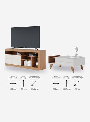 Imagen 2 del producto Rack TV + Mesa Inaja