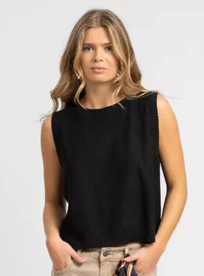 Chaleco sin Mangas Olie Burdeo