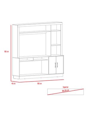 Imagen 2 del producto Estante TV 55' Cantabria 2 Puertas Fresno
