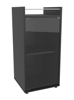 Bar Bajo Theba 1 Puerta Vidrio 81.3x38.1x37.6 cm Wengue