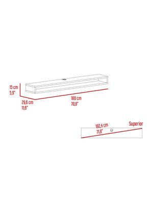 Imagen 2 del producto Panel TV 75' Luft 180x15x29.6 cm Fresno