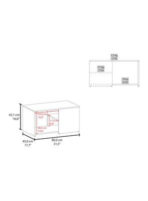 Imagen 2 del producto Mesa Centro Adel 80x45x42.1 cm Capri y Fresno