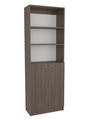 Biblioteca Estante Home E4 2 Puertas Milian y Blanco