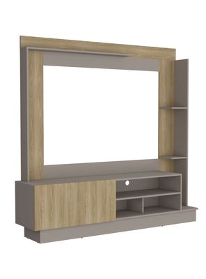 Estante TV 70' Doha 175x180x38.5 cm Taupe y Fresno