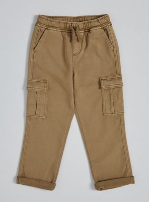 Jeans Knit Denim Color Cargo Niño