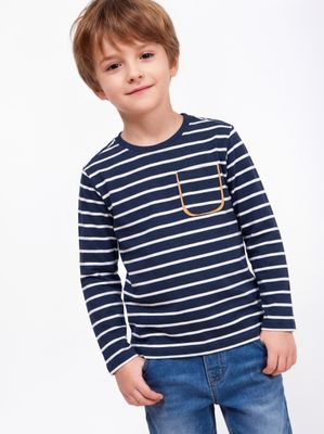 Polera Rayas con Bolsillo