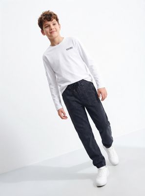 Jeans Jogger con Bolsillos Marcados