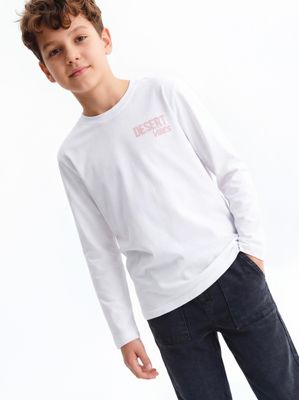 Polera Básica Estampado Juvenil Espalda