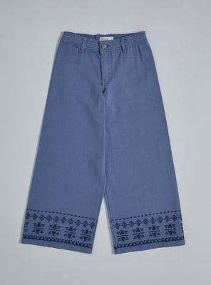 Imagen 2 del producto Pantalón Marine Wide Leg Bordado Tribal