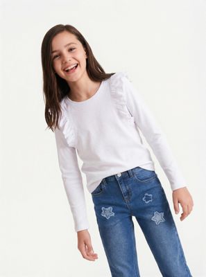 Polera Rib con Diseño Vuelos