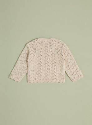 Imagen 2 del producto Sweater Acanalado con Flores Bordadas