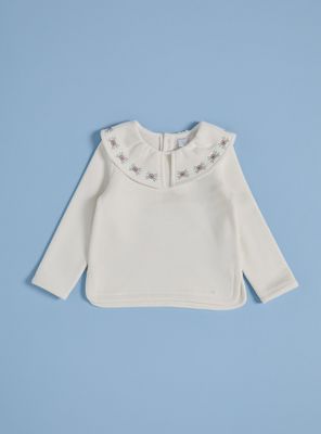 Imagen 1 del producto Polerón Florcitas Bordadas en Cuello