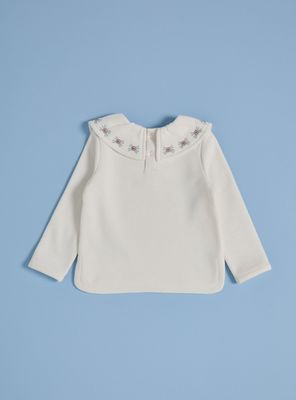 Imagen 2 del producto Polerón Florcitas Bordadas en Cuello