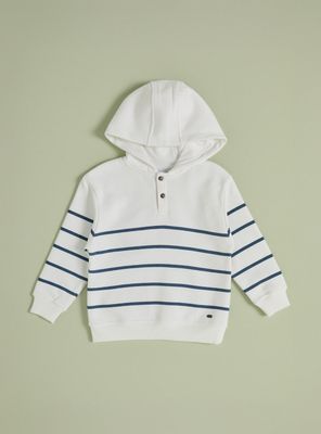 Polerón Rayas Tipo Marinero con Capucha