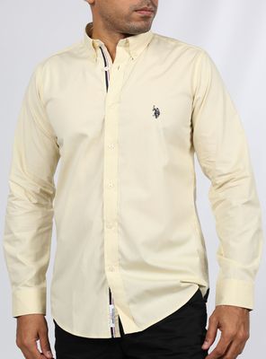 Camisa Manga Larga Casual Algodón