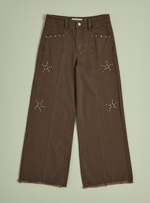 Imagen 2 del producto Jeans Wide Leg con Tachas Estrellas