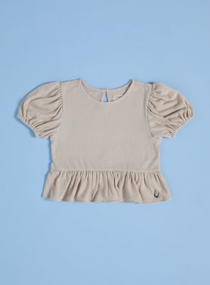 Imagen 2 del producto Polera Manga Globo con Tela Crepé Elástica