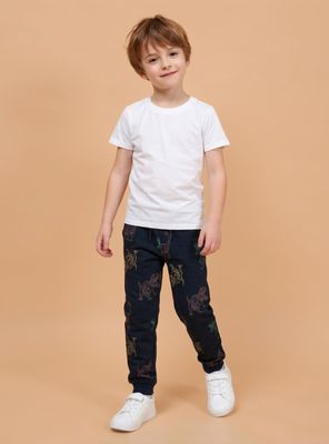 Pantalón de Buzo Jogger Estampado Niño