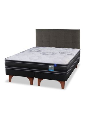 Imagen 1 del producto Cama Europea Seven Plus King + Respaldo Design Grafito